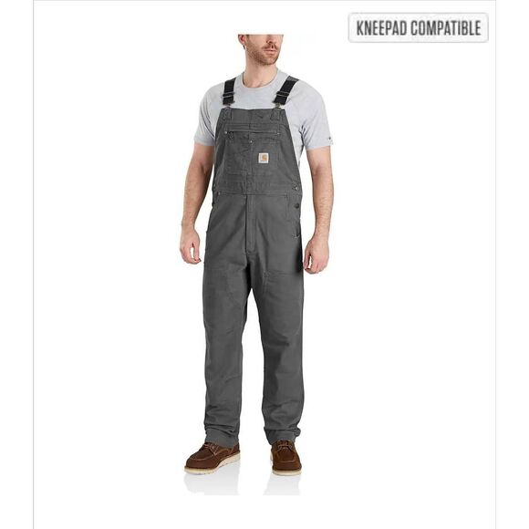 Carhartt Rugged Flex® Relaxed Fit Canvas Bib Overall 34×32 NWOT - Picture 1 of 10